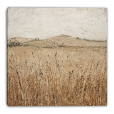 Wheat Field Study Wrapped Canvas Wall Art