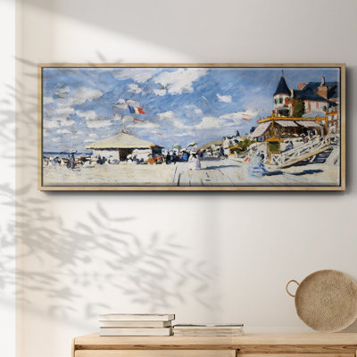 " The Boardwalk On The Beach At Trouville, 1870 "