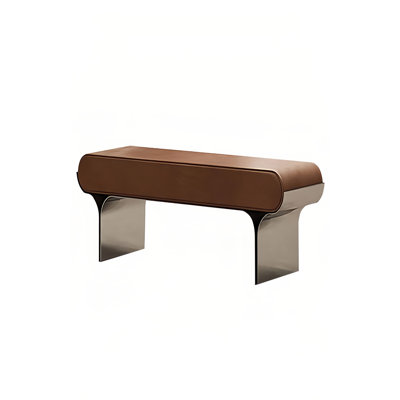 Pagas Microfiber Leather Upholstered Bench