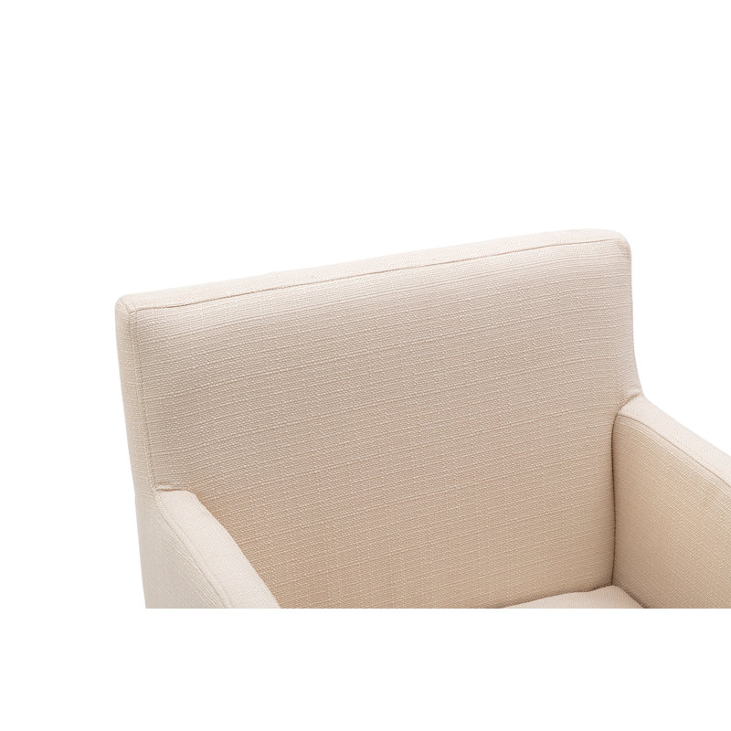 Chaise avec accoudoirs Thirlby, Beige, Or