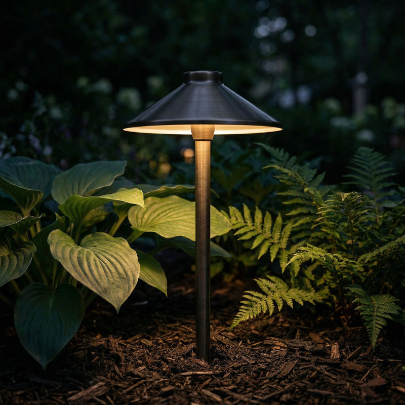 Brass Pathway Light, 20"W * 20"D