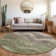 Machine Washable Indoor/Outdoor Cinead ACN1700 Green Rug