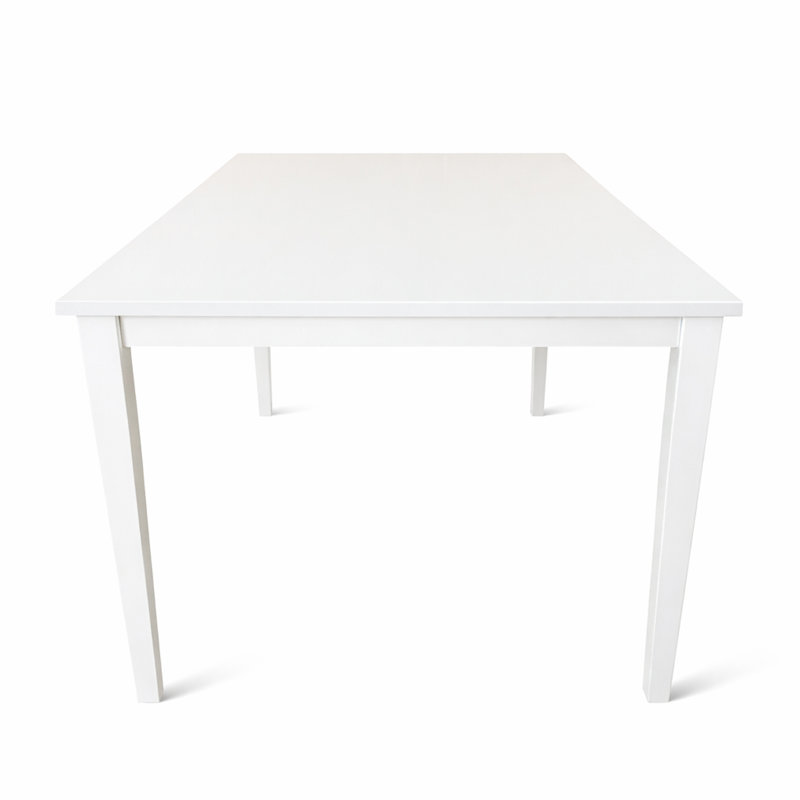 Table de salle à manger Phung, H 30 po x L 59 po x l 35,4 po, Blanc