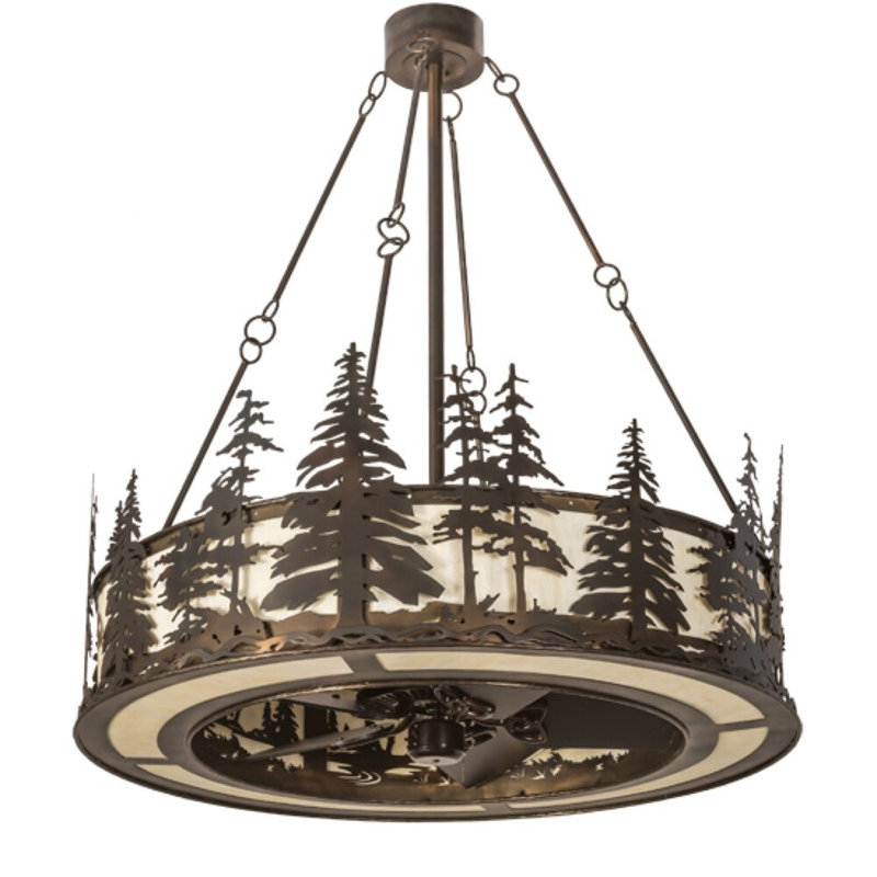 Tall Pines Downrod Ceiling Fan