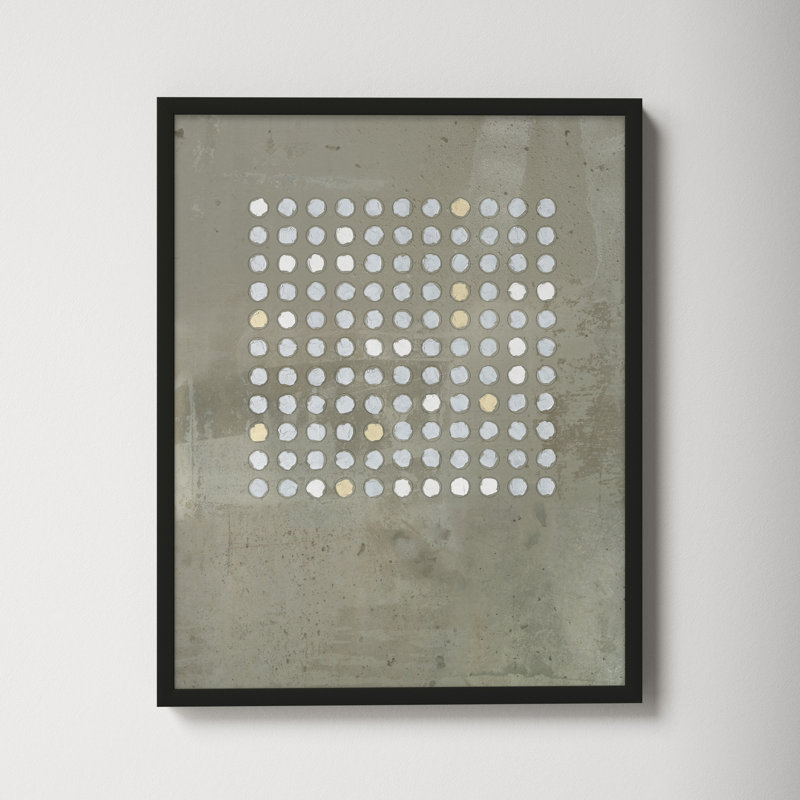 Circles In Squares 2 by Jacques Pilon, 20" H x 16" W x 1.25" D, Black