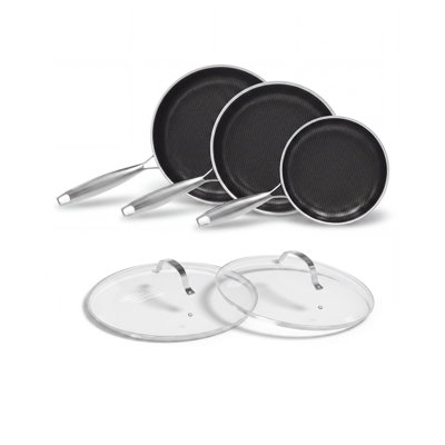 Stainless Steel Non-Stick Frying Pan Set