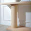 Console 59 "en bois minimaliste moderne avec colonne à piédestal - Élégante décoration décorative pour l'entrée, le salon et le couloir