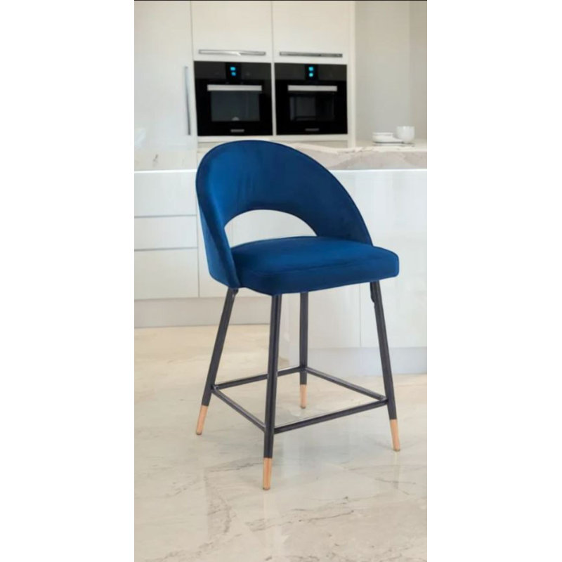 Balvin Bar Stool, Green, Bar Stool (30" Seat Height)