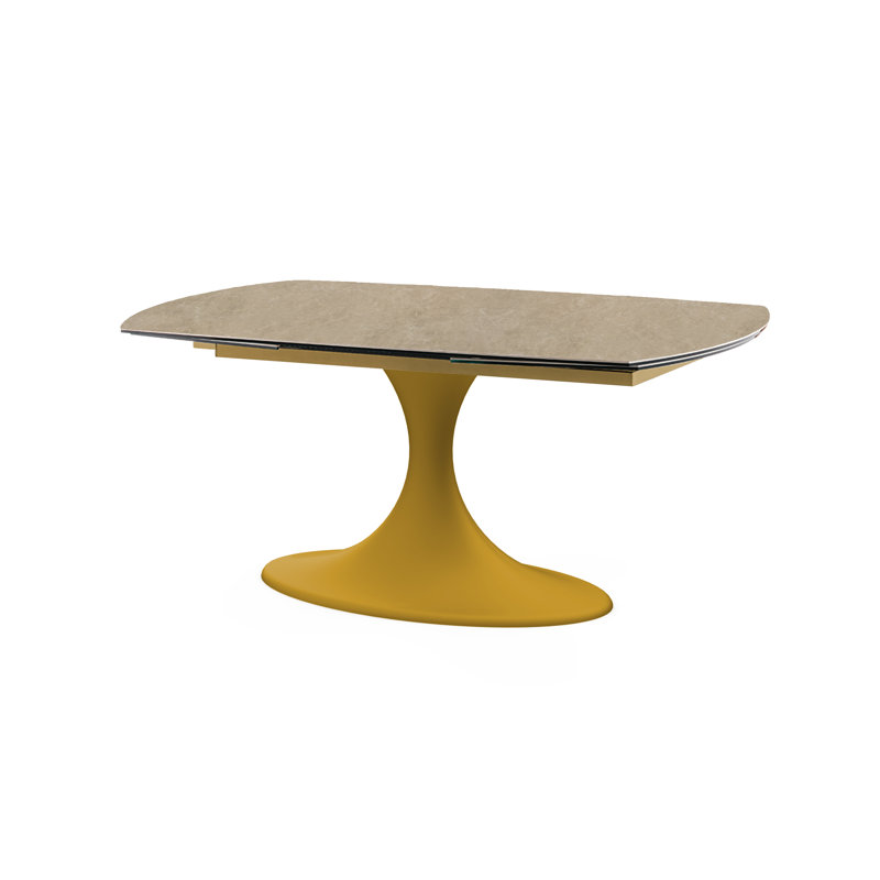 CALICE Dining Table, H77 x L240 x W90cm, Bronze, Gold