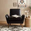 Chaise d'appoint rembourrée avec accoudoirs roulés-1060416593