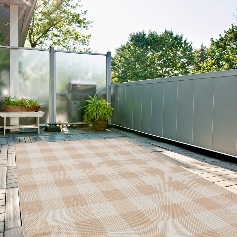 Ecology Collection Rectangle Chequered Kilim, Rectangle 200 x 290cm