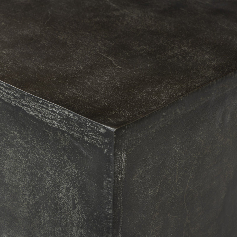 Square Metal Outdoor Side Table , 18'' in. W 18'' in. D