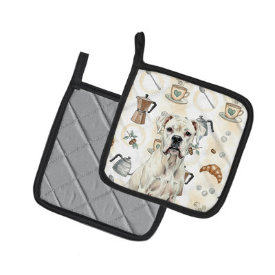Paire de porte-cafetières White Boxer