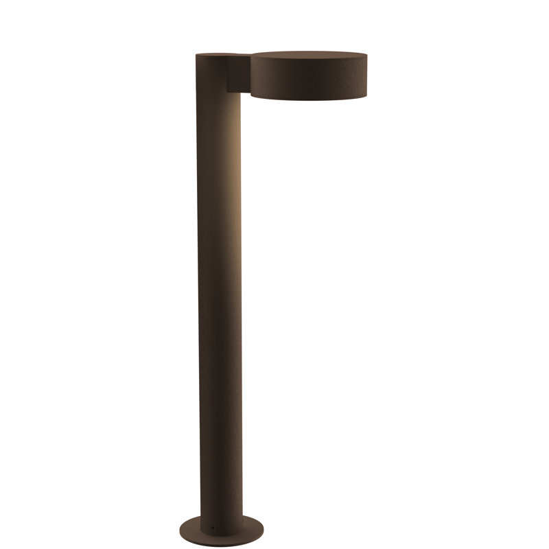 Reals Integrated LED Metal Bollard Light, Bronze, 22" H x 5" W x 7.75" D