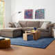 Dolma Handmade Loomed Wool Navy/Dark Blue Rug
