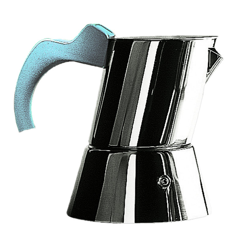 Ergonomica Coffee Maker 4/6 Cups - 1 Piece, 6" H x 4.37" W x 6.75" D, Light Blue