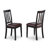 5 Piece Dining Room Furniture Set Includes a Rectangle Kitchen Table and 4 Linen Fabric Upholstered Dining Chairs, 36x60 Inch, Black-1415565038-1371985486