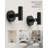 Radius 5-Piece Bathroom Hardware Set in Matte Black-126538046