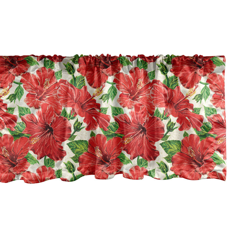Ensemble de 2 cantonnières florales Ambresonne, L 54 po x L 12 po