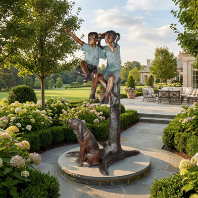 People Metal Garden Statue
