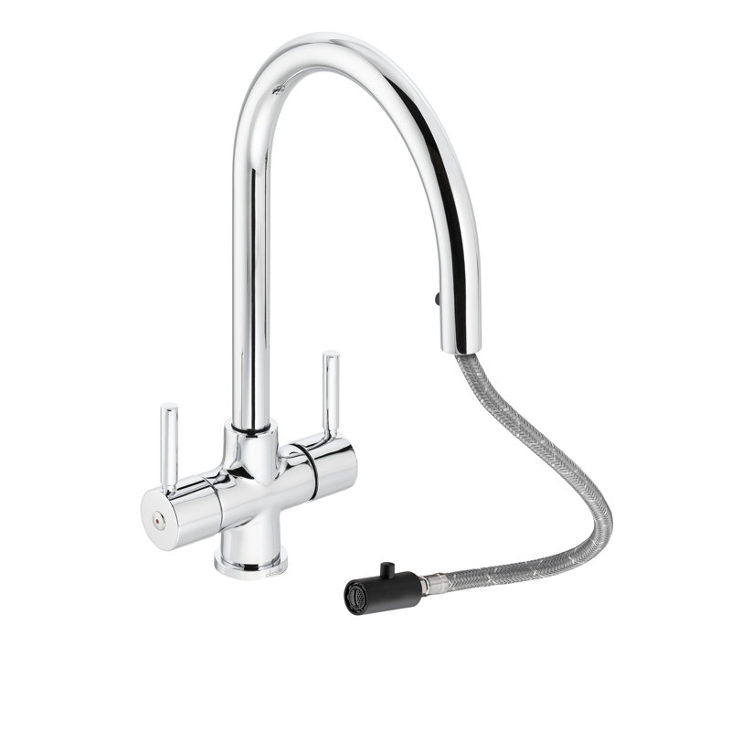Abode Zest Monobloc Pull Out Tap, Chrome