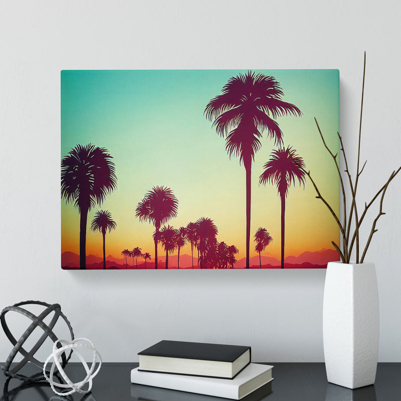 Tantalising Palm Trees - Wrapped Canvas, 40cm H x 60cm W x 3cm D