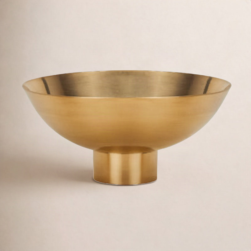  Bowl, Brass, 4" H x 8" W