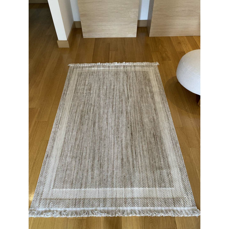 Tapis rectangulaire en coton Tilina, Rectangle 2 pi 7 po x 9 pi 10 po
