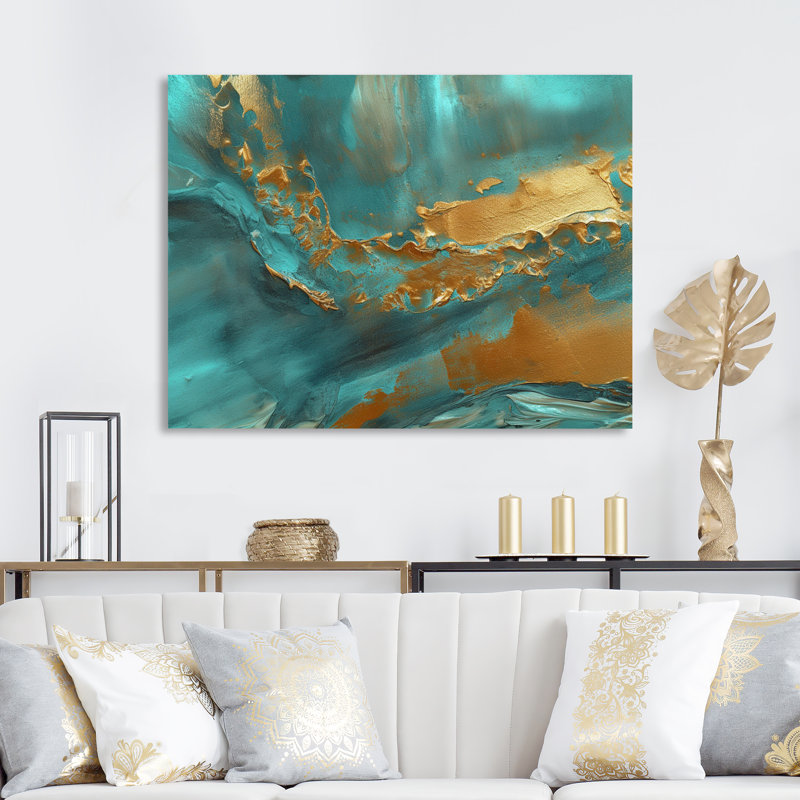 «Whirling Waves V», reproduction sur toile, H 24 po x l 32 po x P 1 po, Toile tendue