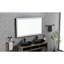 Miroir mural de salle de bain 72 * 48 avec DEL - Lumen élevé, brouillard, aluminium noir mat