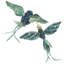 Sparkling Birds, 2-3 Inches Set Of 12