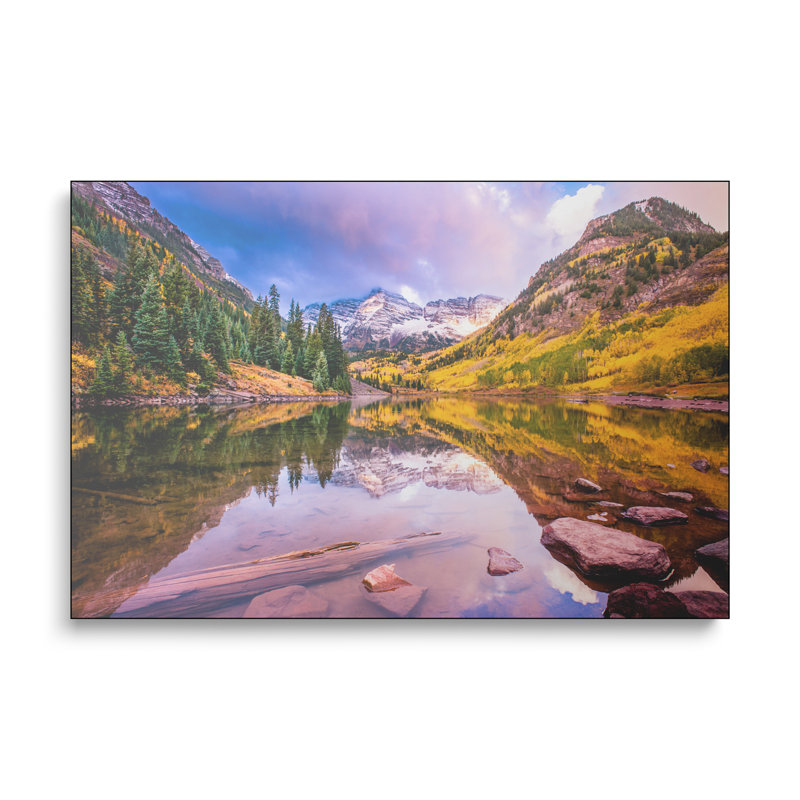 Reproduction d'art sur toile en métal Steppeix - Maroon Bells par Dan Ballard