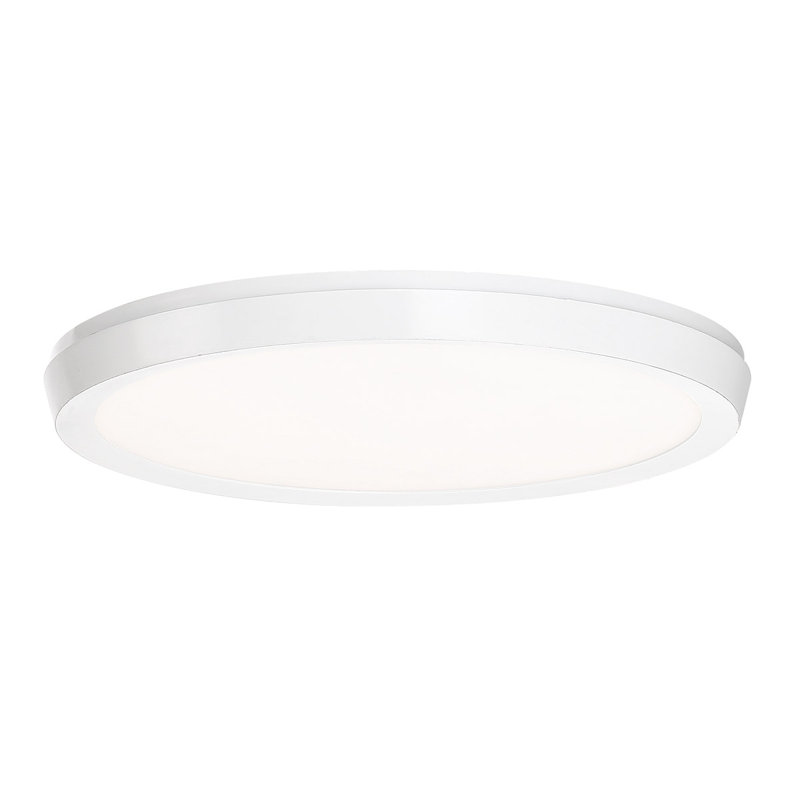 Argo 19'' White Aluminum LED Flush Mount Light