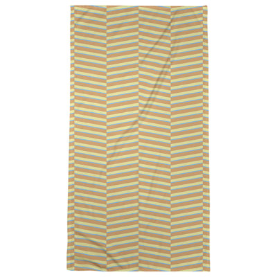 Serviette de bain à rayures fracturées