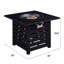 Auto - Ignition Propane Gas 32 Inch Square 50,000 Fire Pit Table With Certification, Tile Top, Closed Body, Good For Garden Events Gas, Waterproof Cover, Easy To Assemble Feature, Great Backyard