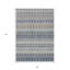 Tapis intérieur lavable 3 pi x 5 pi bleu marine et bleu denim