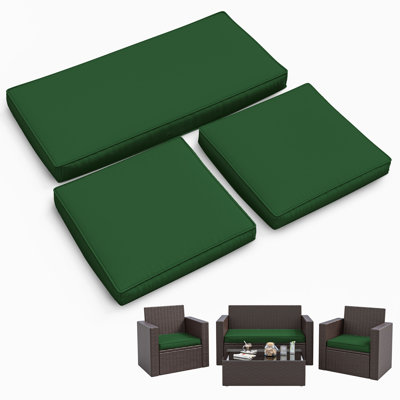 3-Piece Outdoor Seat Cushion Set