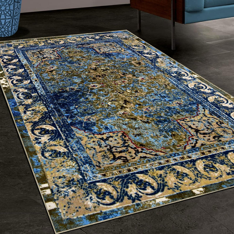 Myra Modern Traditional Bakhtiari Pattern Area Rug, Rectangle 10' x 14'