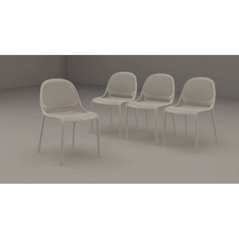 Chaise de salle à manger Jessup Greige (4 chaises / boîte), Beige