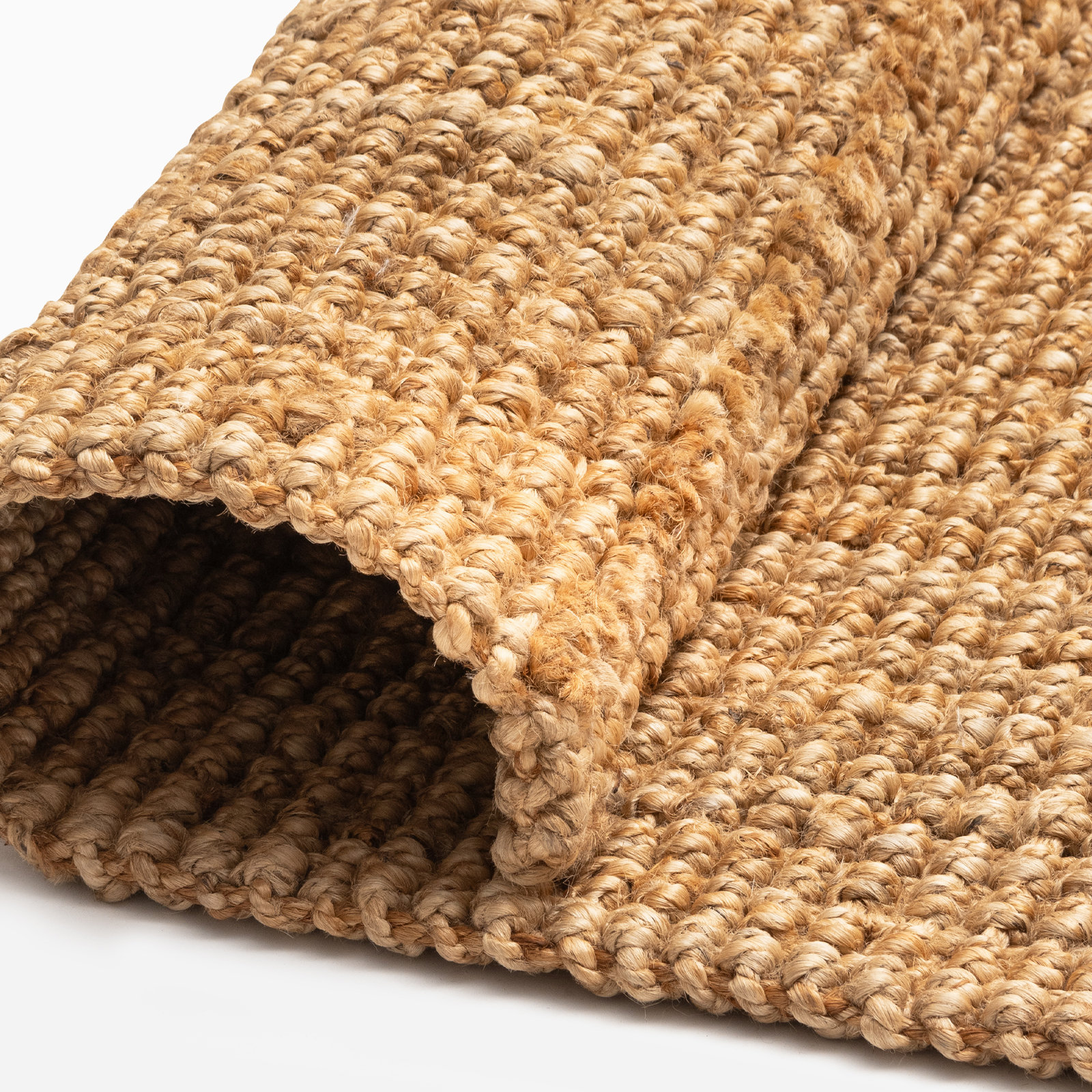 Asta Natural Hand-Loomed Jute Rug, Square 8'