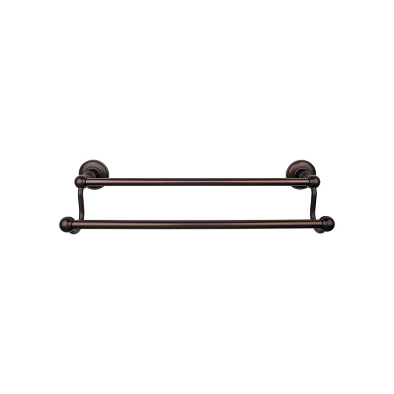 Edwardian Bath Double 32 1/2" Wall Mounted  Towel Bar, Oiled Rubbed Bronze