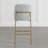 Gerlikka Upholstered Counter Stool with Metal Frame (Set of 4)