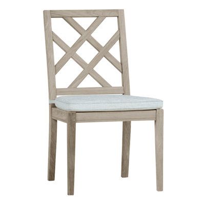 Chaise d'appoint d'extérieur en teck Haley
