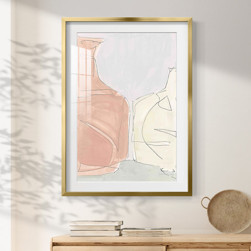 Argile I - impression encadrée, H 25,5 po x l 17,5 po, Doré