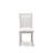 7 Piece Kitchen Table Set Consist of a Rectangle Dining Table with X-Legs and 6 Cream Linen Fabric Parson Dining Room Chairs, Wire Brushed linen white-610334200-610334199-540918399