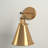 Mekhail 1 - Light Gold Shade Classic Dimmable Swing Arm Wall Sconces