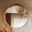 Miroir d'appoint vintage rétro pour entrée avec décor de grandes roses détaillées-1010041576-1010041575