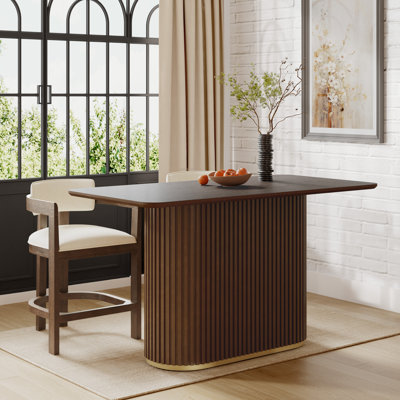 with Iron Base Dining Table