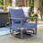 2-Piece All-Aluminum Outdoor Swivel Rocking Armchairs With Cushions-892307205