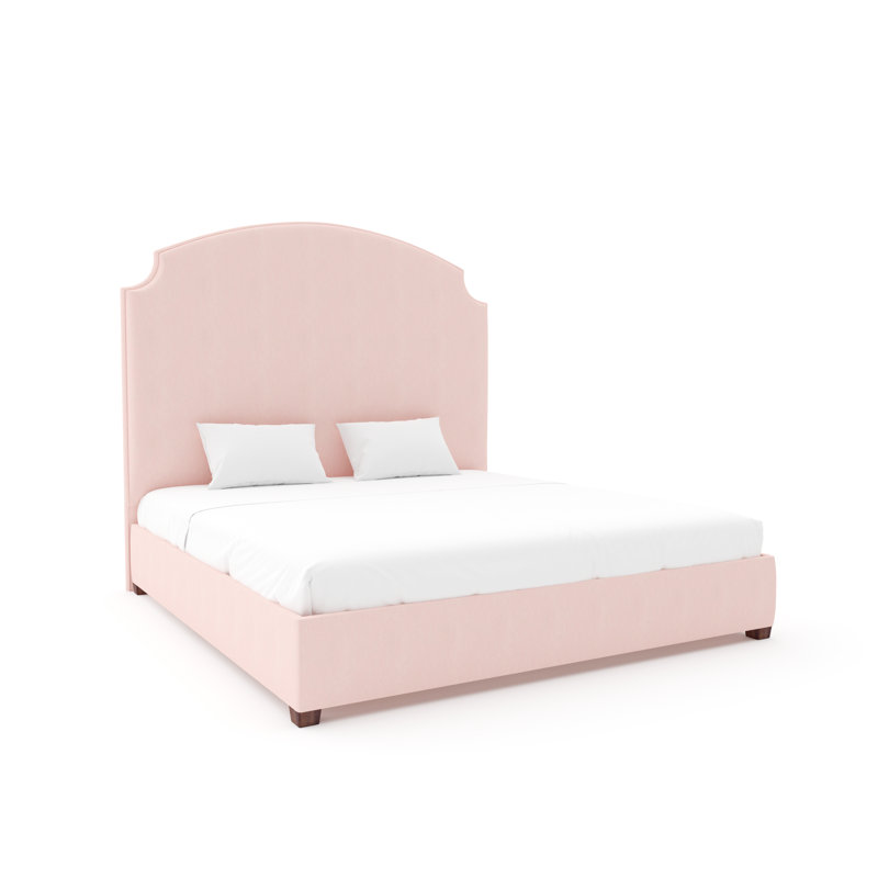 Lexington Bed With 11" Rails, Espresso, Queen, Posh Life Performance Velvet Ink